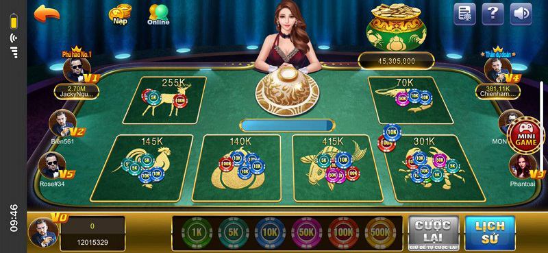Hướng dẫn chơi game Bầu Cua bách phát bách trúng 2 Hướng dẫn người mới cách chơi game Bầu Cua
