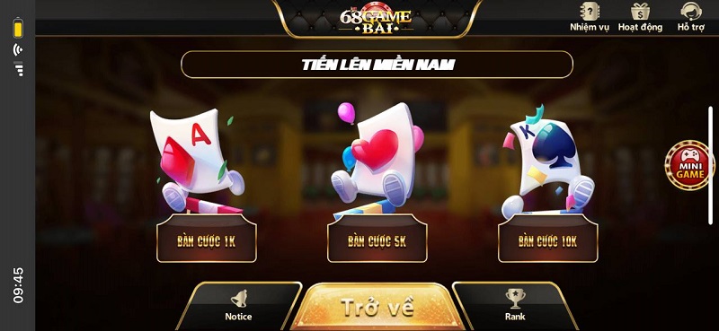 Hướng dẫn cách chơi Tiến lên miền Nam dễ thắng nhất 1 Cách chơi tiến lên miền nam 68 game bài