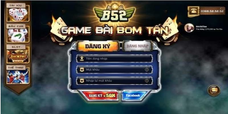 B52 club - Cổng game bài bom tấn nổi tiếng nhất hiện nay 3 Hướng dẫn tạo tài khoản b52 club