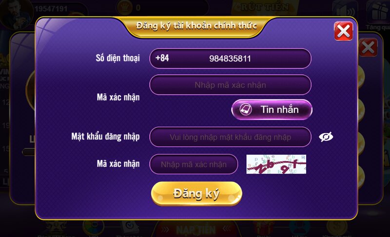 Hướng dẫn đăng ký 2 Hướng dẫn đăng ký 68 Game Bài từ A đến Z